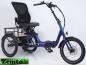 Preview: Elektro Dreirad Zemto-Lux-Mover T4F,  Faltbar, 720 WH, 85 NM - blau